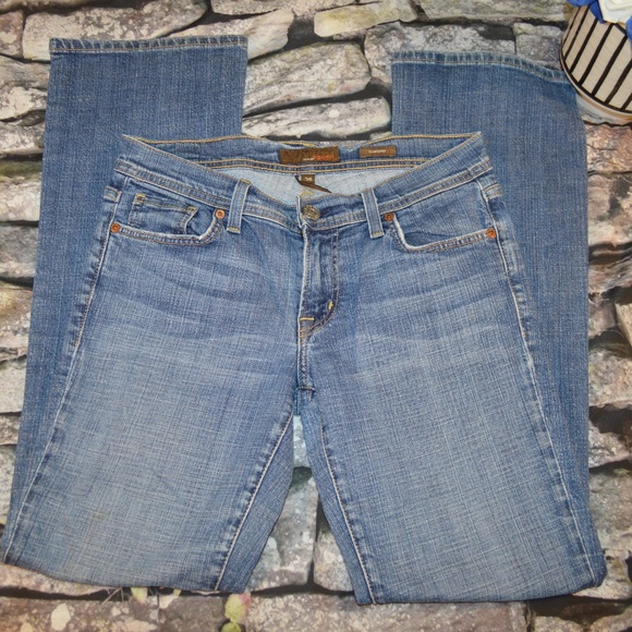 Fossil Women's Blue Boot Cut Jeans Size 28 - Picture 4 of 8